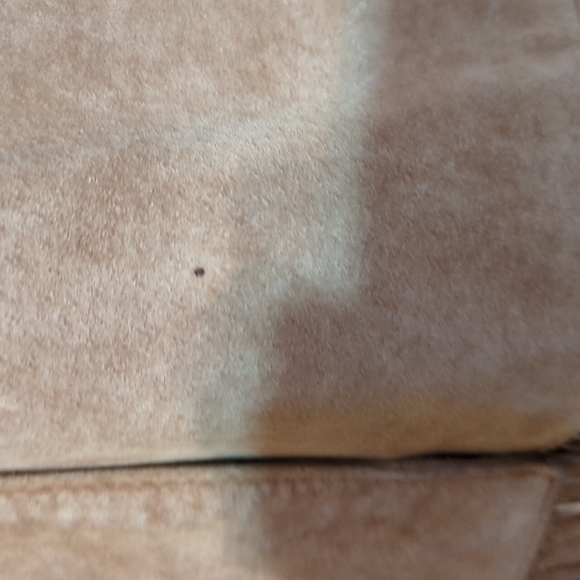 Leather fringe jacket women's extra large tan Western Bohemian XL - Picture 3 of 6